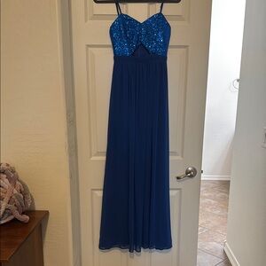 Elegant Blue Evening Dress